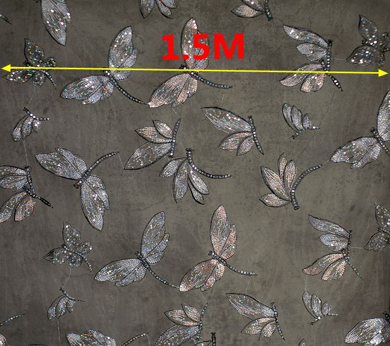 Dragonfly Sewing Fabric 2m length 150cm wide DIY Textiles Craft
