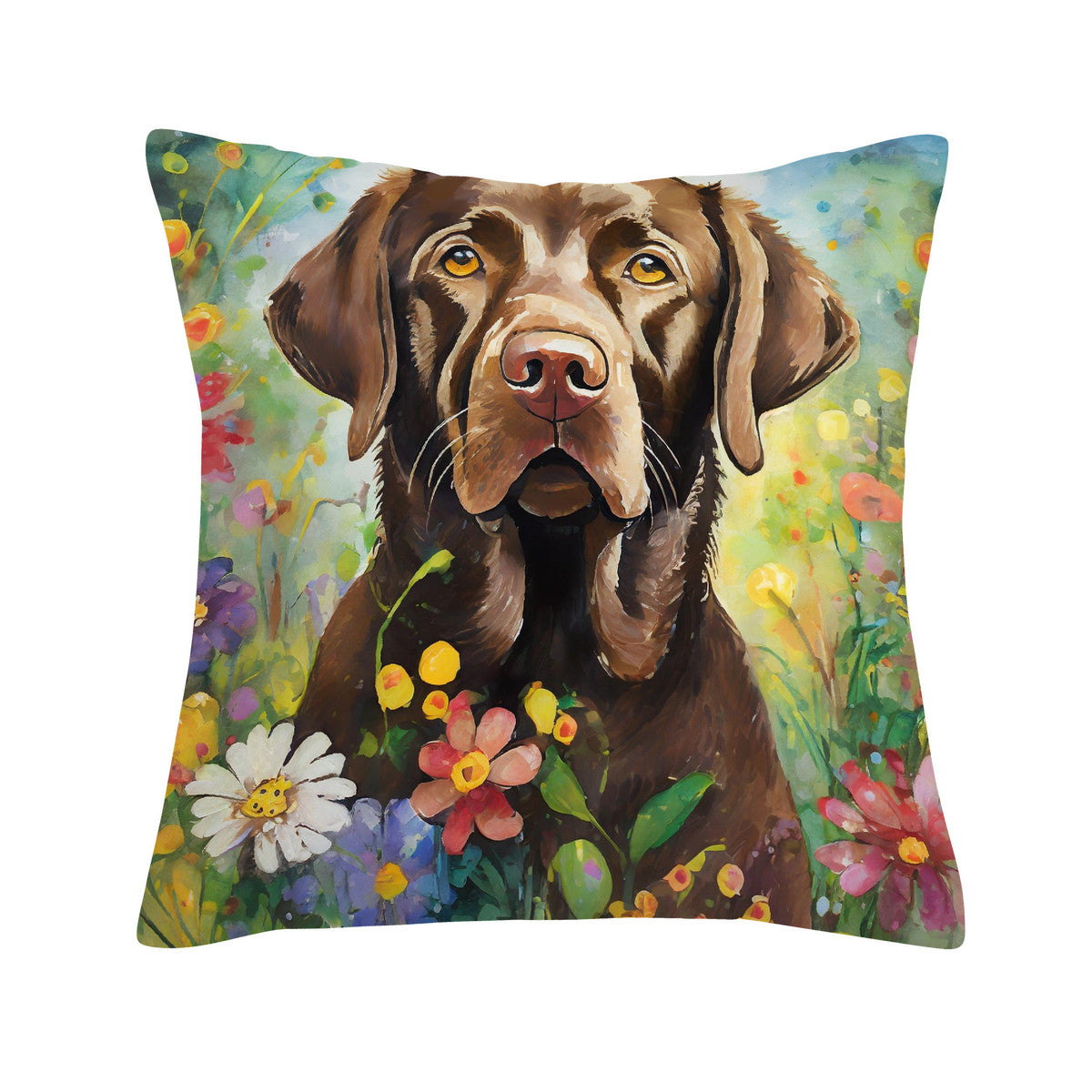 Love Is A Chocolate Labrador Cushion Cover