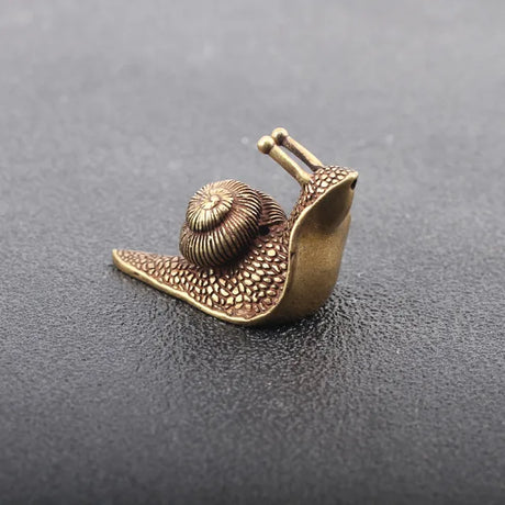 Copper Snail Figurine Tea Pet