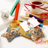 Golden Retriever Ceramic Star Shape Christmas Ornament