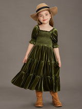 Girls Velvet Photoshoot Dresses