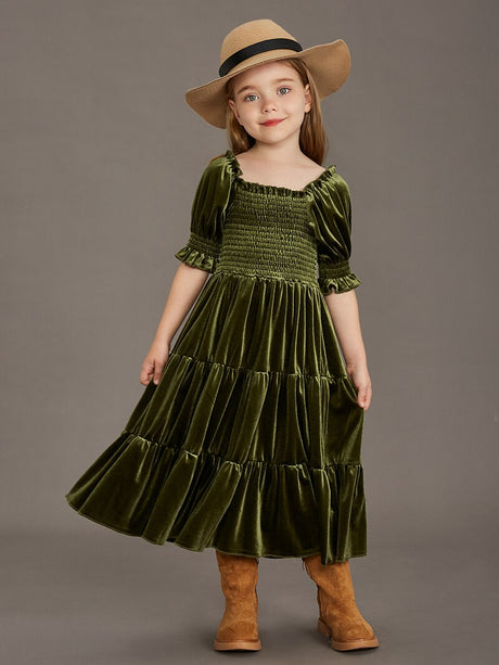 Girls Velvet Photoshoot Dresses