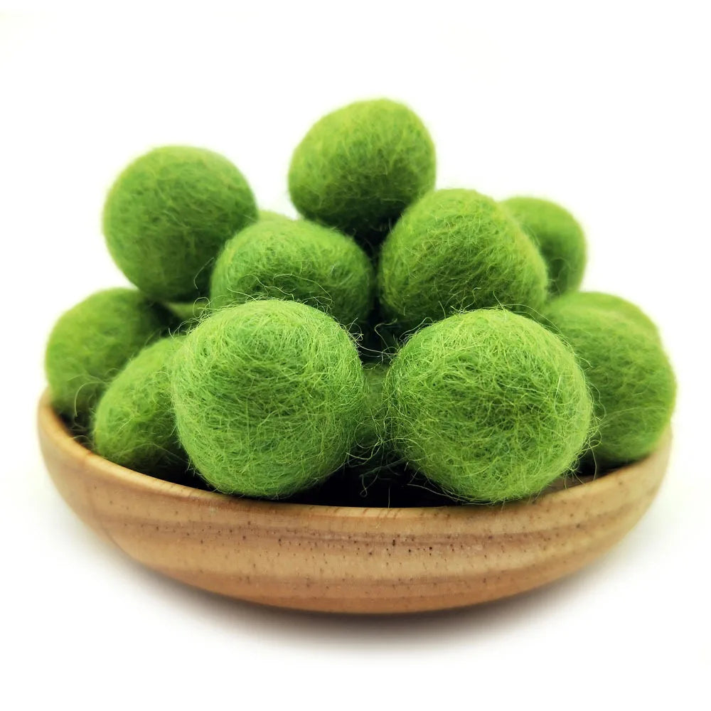 FIFTY 2cm Wool Felt Balls 100% Wool DIY Handmade Craft Supplies