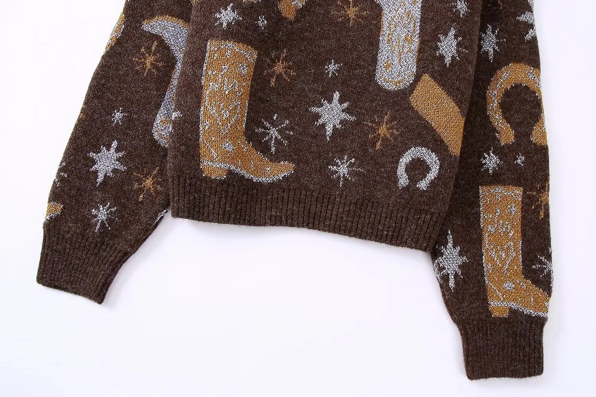 Boot Scooting Babe Knit Sweater Jumper