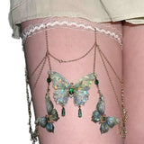 Butterfly Tassels Thigh Chain