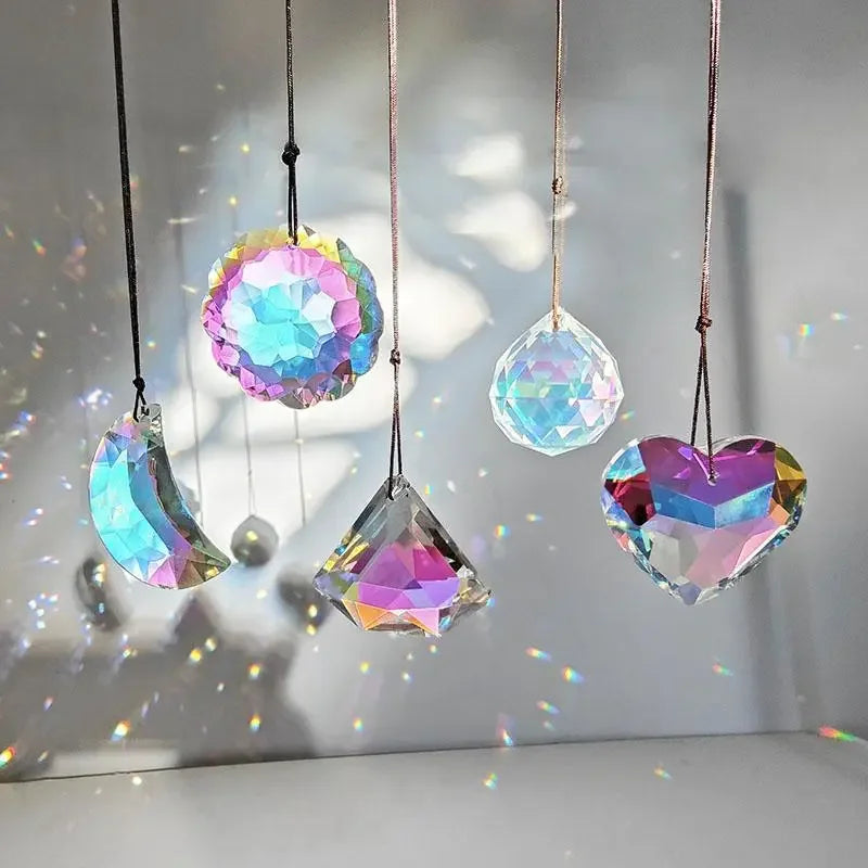 Rainbow Mandala Crystal Sun Catcher Window Hanging Rainbow Maker Crystal Prism