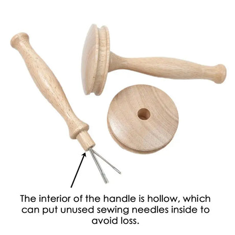 Wooden Darning Tool Kit Mushroom Darner DIY Handicraft Mending Tool Set