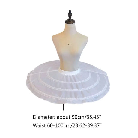 UFO Shape Ruffled Petticoat Fishbone Ballet Pancake Tutu Under Skirts