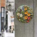 Spring Wildflowers Of Alaska 2D Printed Circular Metal Decorative Sign