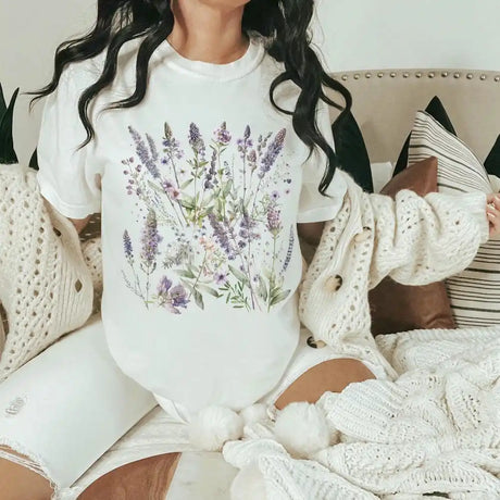 Purple Botanicals Wildflower Cottagecore T-shirt