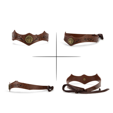 Embellished Medieval Forestcore Faecore Headpieces and Accessories Maple Leaf Deer