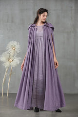 Maiden Khuzama's Hooded Medieval Cloak Cape