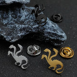 Mens Suit Collar Pins Gold Plated Whimsy