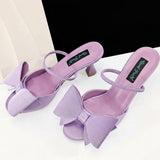 Big Butterfly Bow Pointed Toe Heel Shoes and Matching Bag Set Wedding Party Pumps