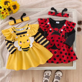 Ladybug and Bumble Bee Baby Girl Outfits