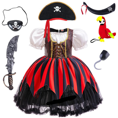 Pirate Captain Jack Sparrow Cosplay Costume Dress Up