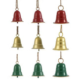 Christmas Bell Antique Style Xmas Tree Ornaments Handmade Metal Hanging Bells