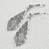 Alara's Carved Pattern Drop Earrings