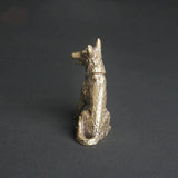 Copper Kelpie Lucky Dog Figurine Tea Pets
