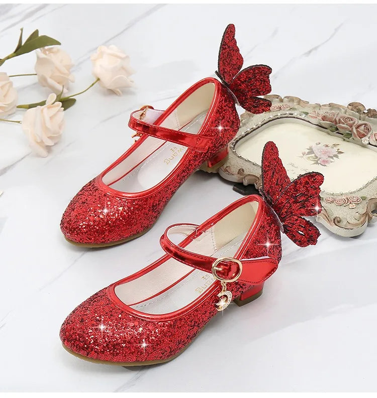 Magical Glittery Butterfly Girls Shoes