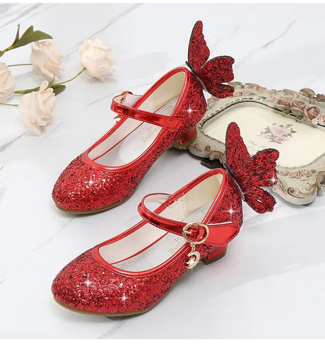 Magical Glittery Butterfly Girls Shoes
