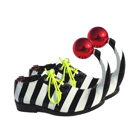 Adults Clown Shoes with Red Balls Circus Cosplay Performance Costume Accessories