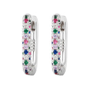 Colourful Zircon Gold Stud Earrings Mix'n'Match