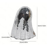 Halloween Disco Ghost Mirror Ball Decor