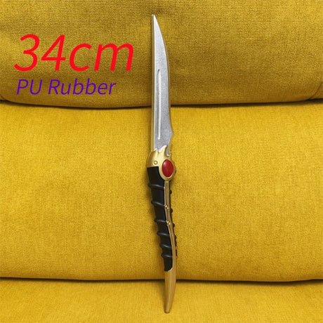 PU Rubber Weapons Knight Dagger Sawtooth Knife Cosplay Prop Sword Safety Role Play