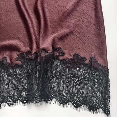 90s Lace Slip Dresses Vintage Silky Deep V-neck Dainty Punk Rock Grunge