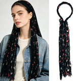 Synthetic Handmade Boho Yarn Tassel Dreadlock  Braids Headband