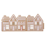 Gingerbread Houses Christmas Tree Collar with LED Lights Xmas Tree Skirt PVC Reusable Xmas Tree Base Cover