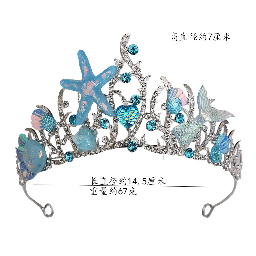 Mermaid Marina's Crown Seashell Starfish Tiaras