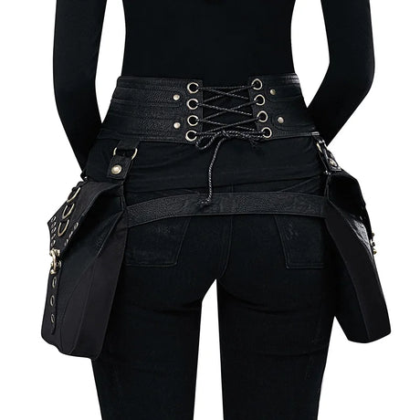 Steampunk Handmade Utility Hip Belt Bag Festival Pocket Tribal Medieval Costume