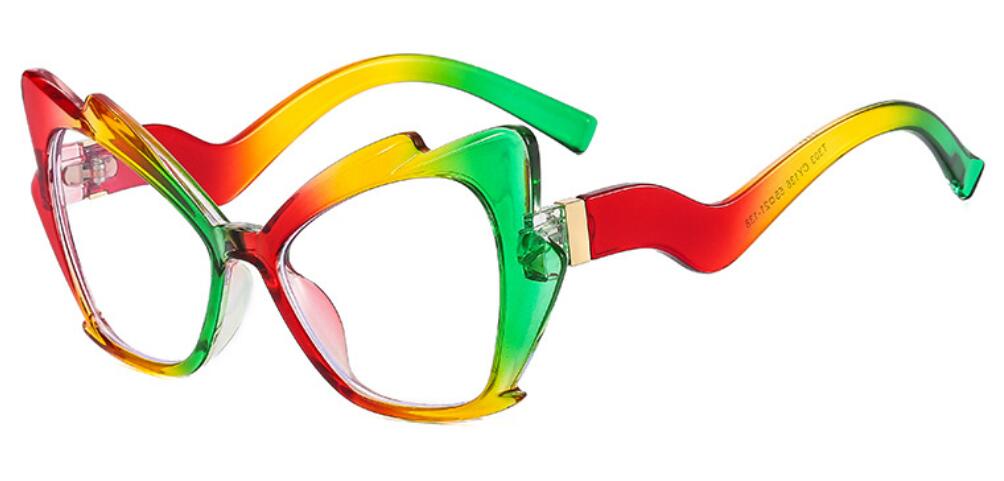 Blue Light Reading Glasses Butterfly Cat Eye Glasses Frame Clear Lens