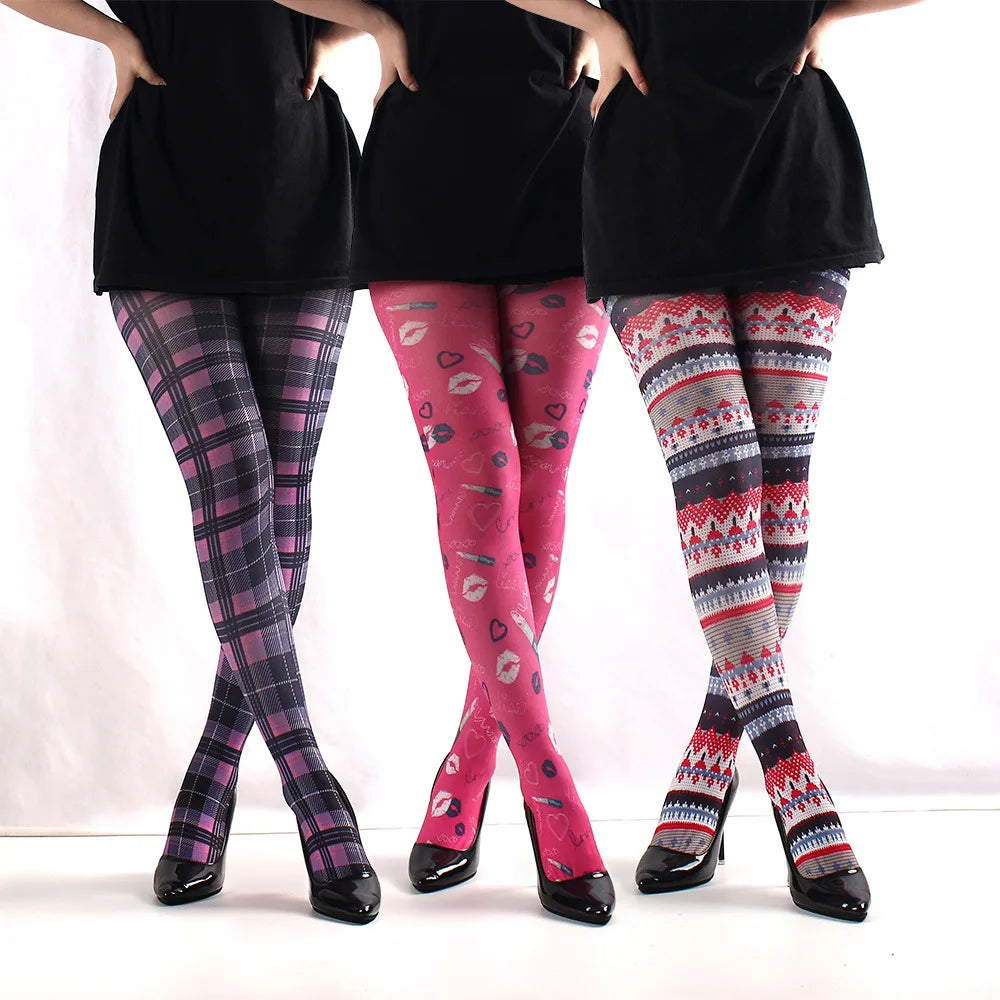 17 Pattern Printed Tights For Women Pantyhose
