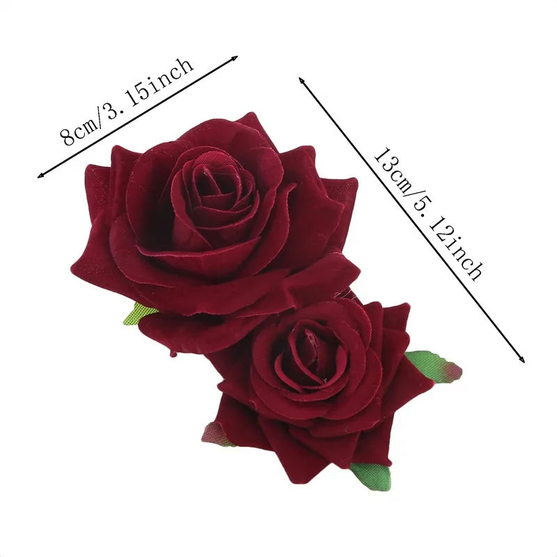 Large Flower Hair Clips Rose Fascinators