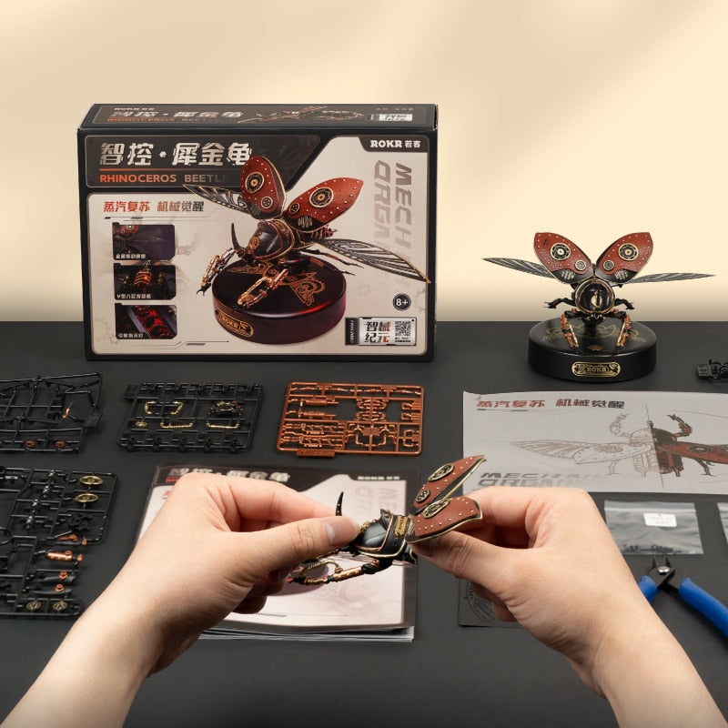 Biopunk Rhino Beetle DIY 3D Wooden Model Kit