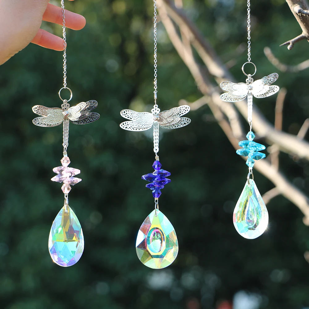 Dragonfly Crystal Suncatchers Window Rainbow Maker