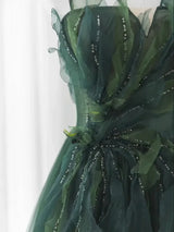 Laurel's Green Formal Gown Custom Made to Measure Evening Dress