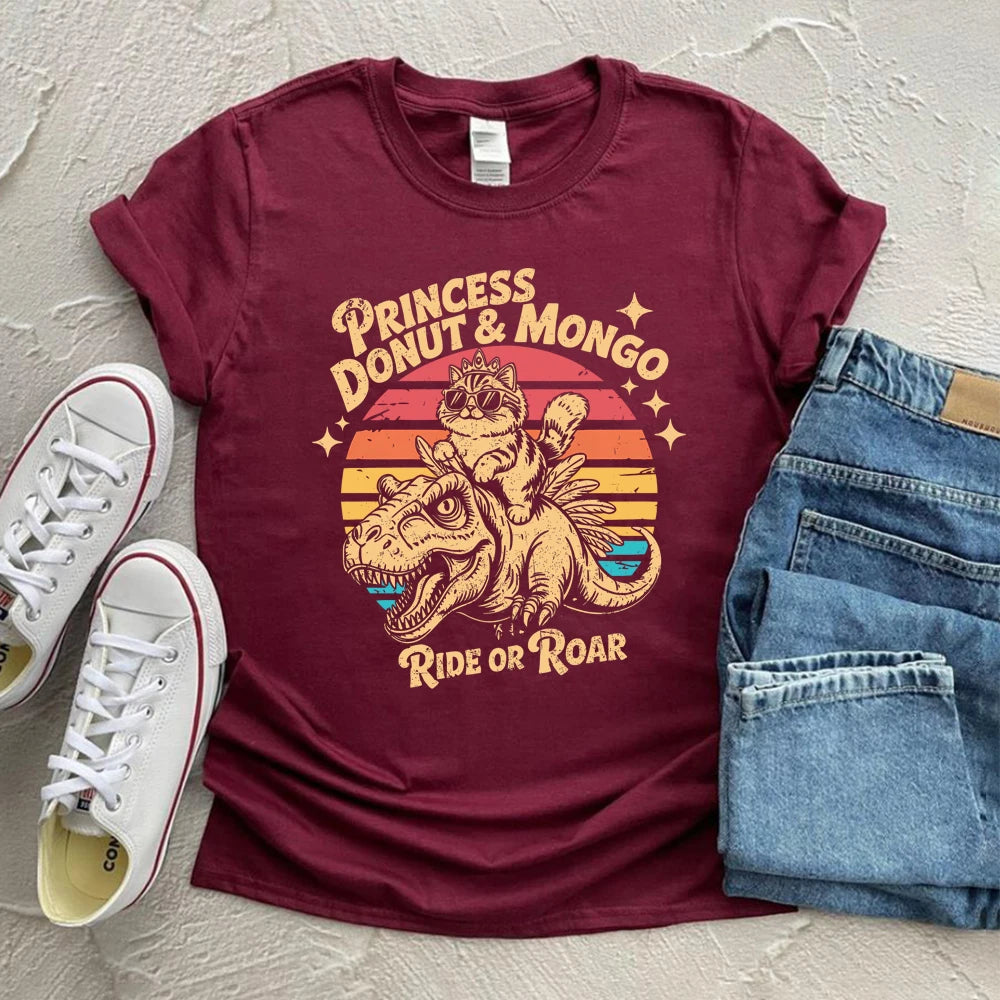 Princess Donut & Mongo T-Shirt Dungeon Crawler Carl Sci-Fi Book Lover Tee