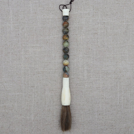 Decorative Pearl and Stone Calligraphy Artist Brushes