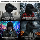 Black Raven Mask Adult Halloween Cosplay Costume Prop Stage Performance