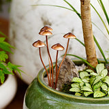 Mini Metal Mushrooms Decorative Garden Stakes