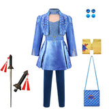 Descendants Cosplay Red Pink Chloe Kids Clothes Halloween Book Week Costumes