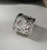 Eternal Garden S925 Sterling Silver Ring Tourmaline