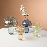 Mushroom Glass Vase Plant Hydroponic Terrarium Vase