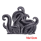 Kraken Octopus Legs Embroidery Patch Iron On DIY Crafts