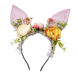 Easter Hat Parade Bunny Ears Headband Flower Hairband