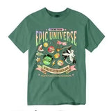 Epic Universe Unisex Tee Cotton T-Shirt Fantasy Family Theme Park Trip Orlando Park